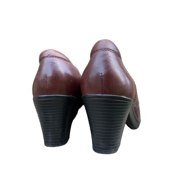 Clarks Bendables Brown Leather Slip on Shoes Women’s size 9 - Picture 5 of 9